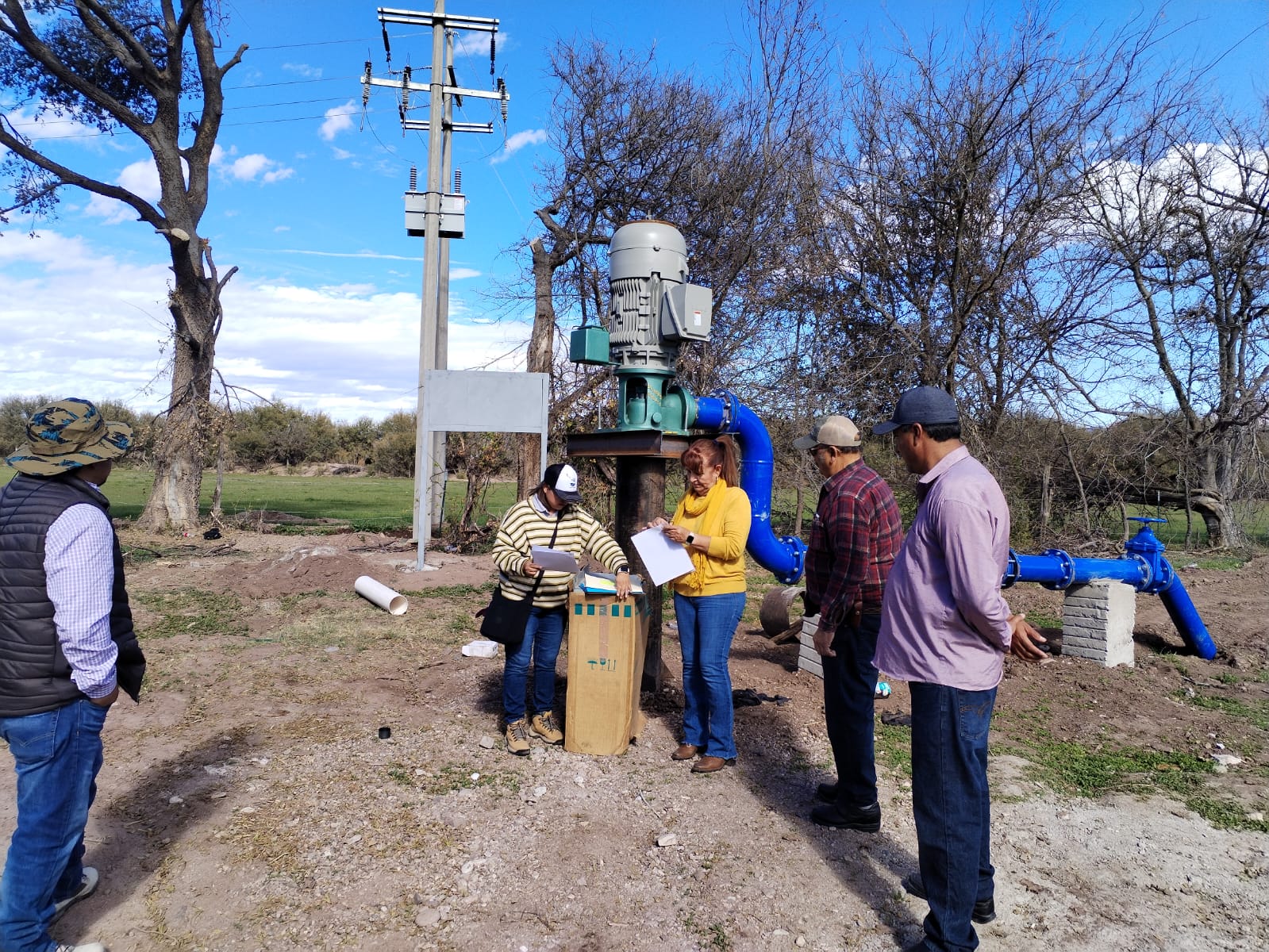 Entregan obra hidroagrícola en Bacerac
